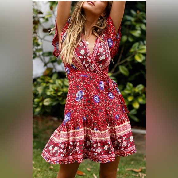 ZESICA Wrap Dress Sz: XXL - Picture 12 of 12